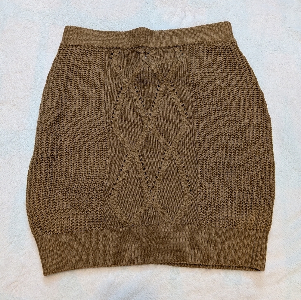 Aster Brown Knit Skirt Size Medium